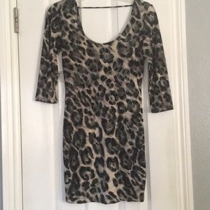XXI leopard print body-con dress